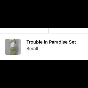 Trouble in paradise set